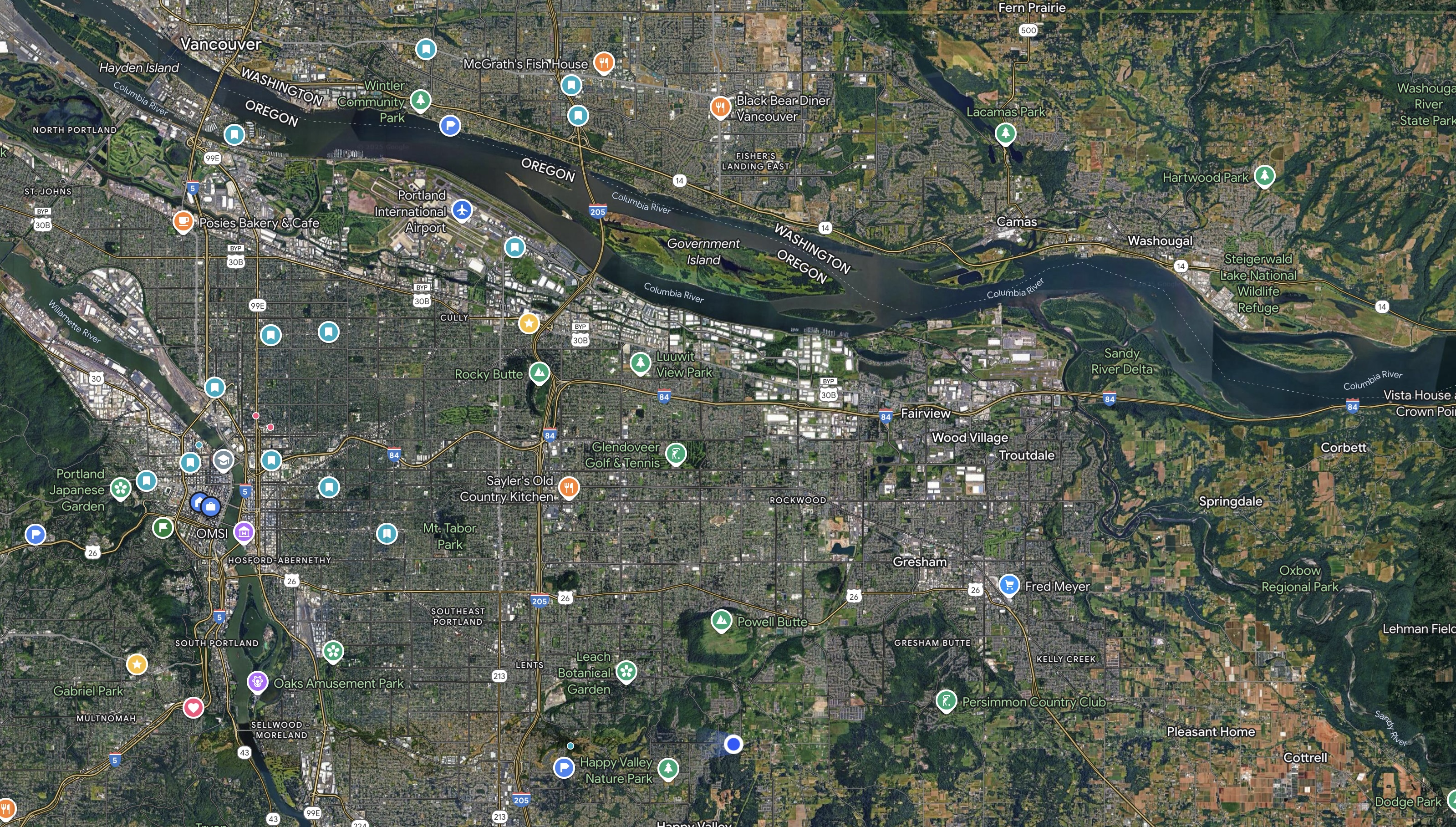Portland Area Map